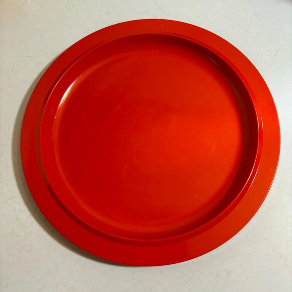 Vintage Rosti Mepal 1970’s set of melamine 7 dinner plates in yellow and orange - Picture 16 of 16